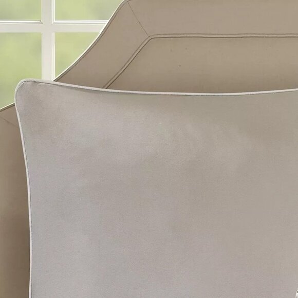 510 Design Lynda Embroidered 8 Piece Comforter Set Queen Tan Taupe $109 - Picture 3 of 6